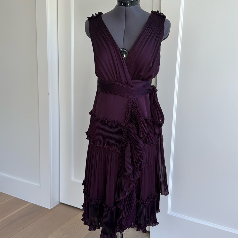 Diane Von Furstenberg wrap dress in plum